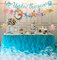 Under The Sea Party Decorations Supplies Banner Ocean Animals Themed Hanging Swirls and Banner Happy Birthday Decorations for Baby Shower Summer Beach Party